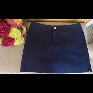 Lilly Pulitzer Navy textured “Nicki” Skort